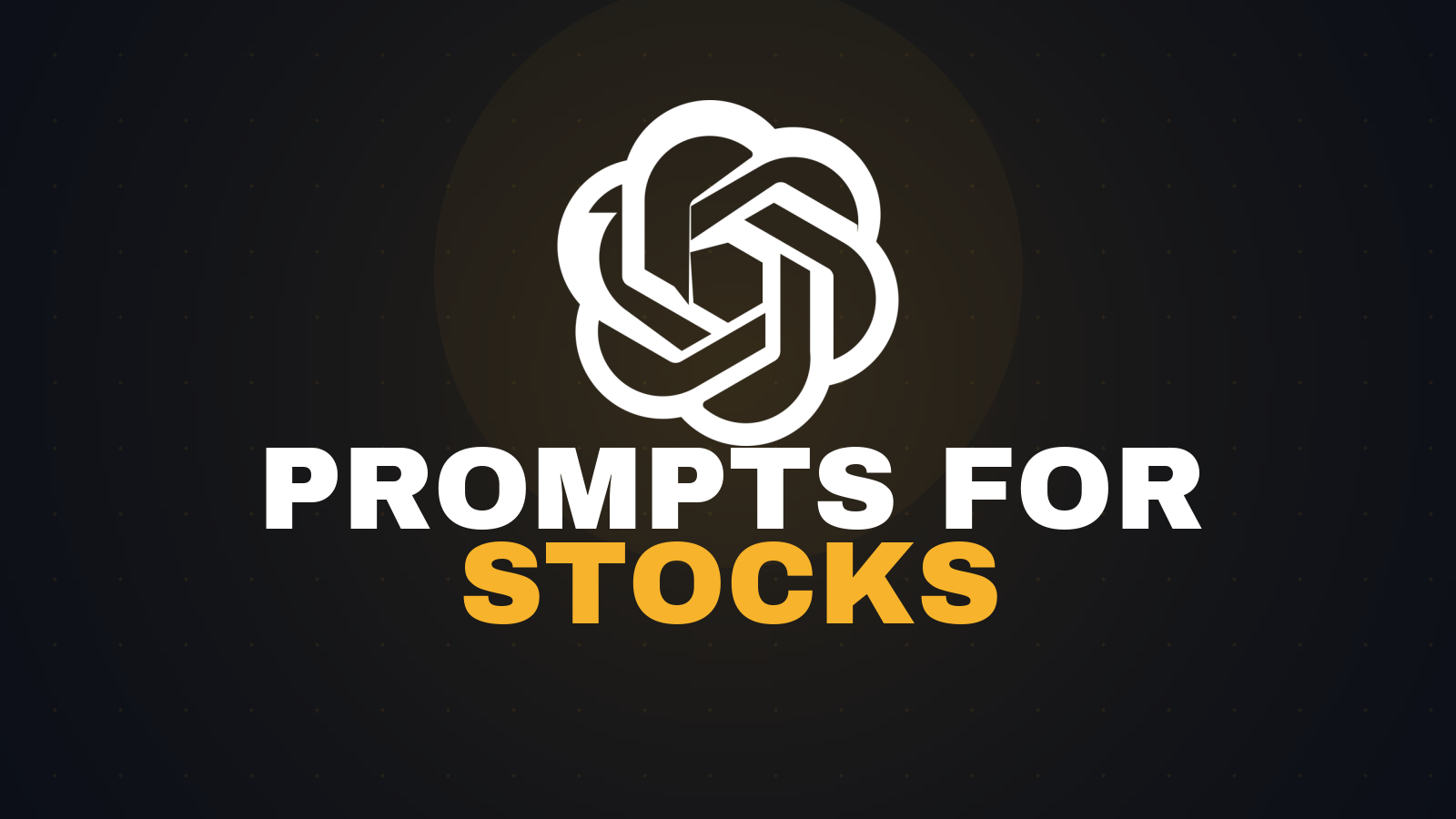 ChatGPT Prompts for Stock Analysis (2026 Guide)