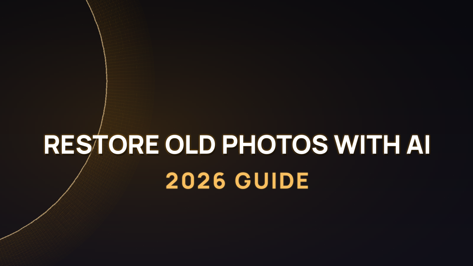 Restore Old Photos with AI Free: 2026 Guide