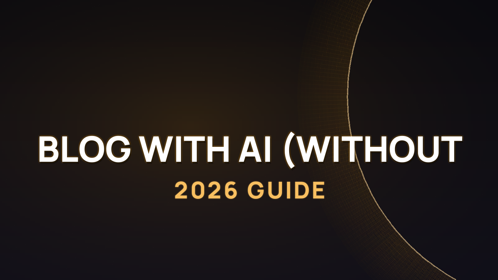 How to Start a Blog with AI in 2026 (Without the Mass-Content Trap)