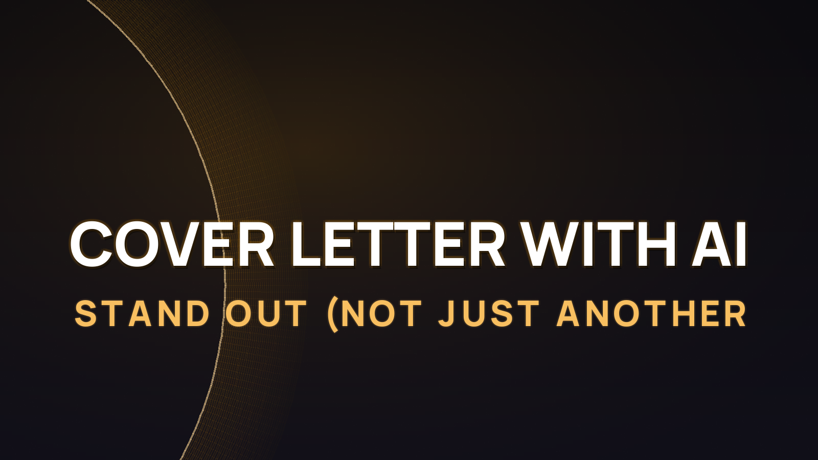 Cover Letter with AI in 2026: How to Stand Out (Not Just Another Template)
