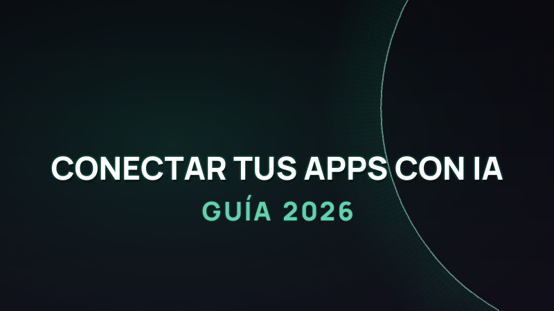 Cómo conectar tus apps con IA sin código (2026)