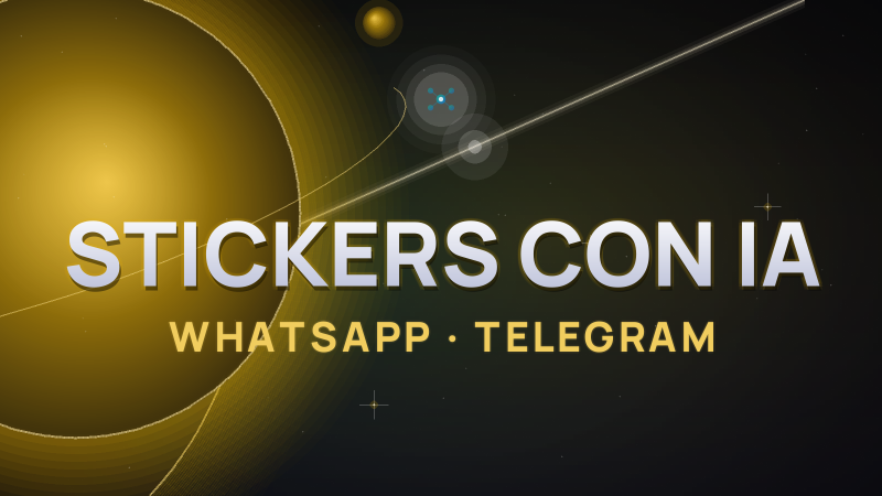 Crear stickers con IA para WhatsApp y Telegram (tu cara, tu mascota)