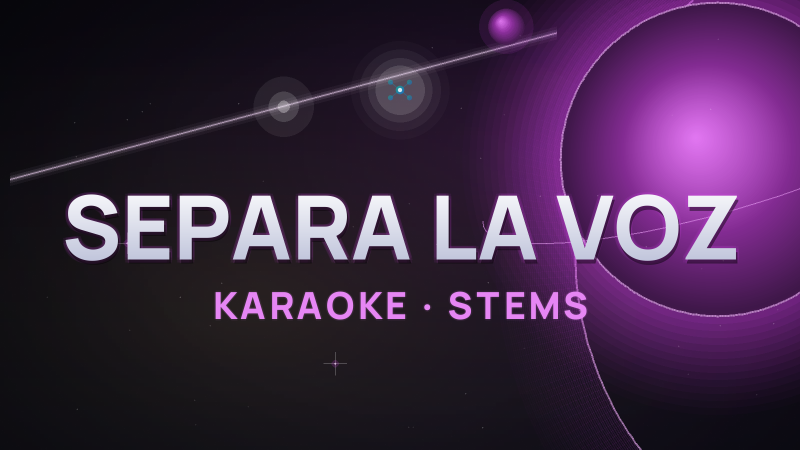 Separar la voz de la música con IA: karaoke, acapellas y stems (2026)