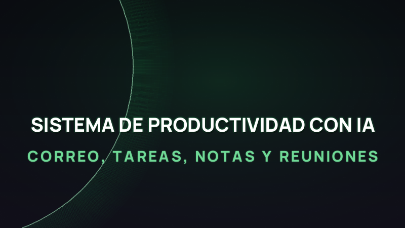 Sistema de productividad con IA en 2026: correo, tareas, notas y reuniones