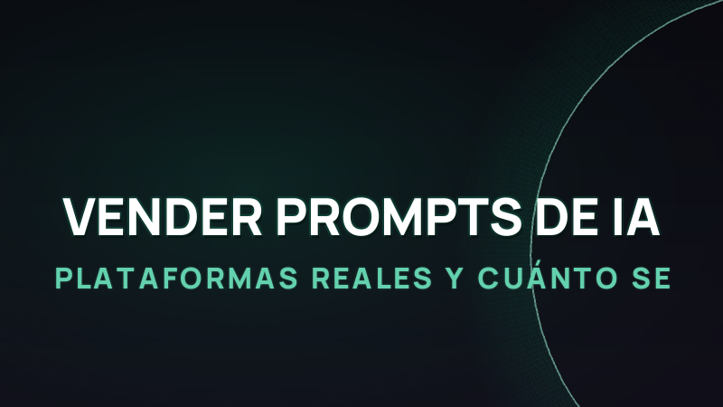 Cómo vender prompts de IA en 2026: plataformas reales y cuánto se gana