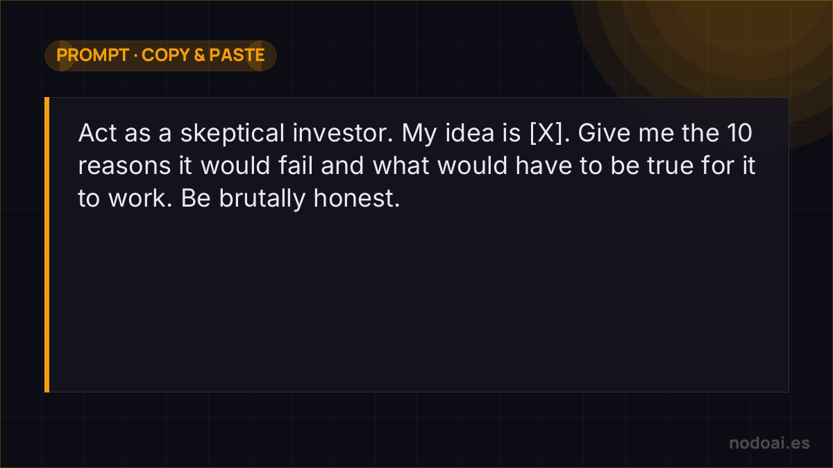 Prompt to stress-test your business idea with AI